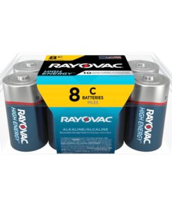Rayovac High-Energy Alkaline C Batteries - For Drain Device, Toy, Flashlight - 8 / Pack