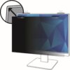 3M Privacy Screen Filter Black - For 21.5" Widescreen LCD Monitor - 16:9 - Scratch Resistant, Fingerprint Resistant - Anti-glare
