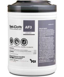 PDI Sani-Cloth AF3 Germicidal Wipes - Wipe - 6" Width x 6.75" Length - 160 / Canister - 1 Each - White