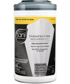 PDI Sani-Cloth Multi-Surface Disinfecting Wipes - Ready-To-Use Wipe - 200 / Tub - 1 Each - White