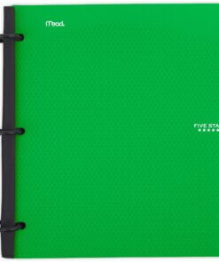 Mead Five Star Flex Hybrid NoteBinder - 1" Binder Capacity - 200 Sheet Capacity - 2 Pocket(s) - 5 Divider(s) - Plastic - Multi-colored - TechLock Ring, Durable, Foldable - 1 Each