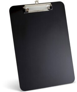 Officemate Magnetic Clipboard - Plastic - Black - 1 Each