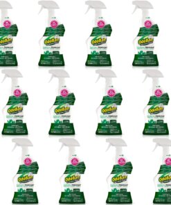 OdoBan Eucalyptus Deodorizer Disinfectant Spray - Ready-To-Use Spray - 32 fl oz (1 quart) - Original Eucalyptus Scent - 12 / Carton - Green