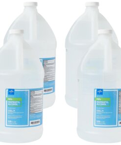 Medline Isopropyl Rubbing Alcohol - For Minor Cut, Scrape, Burn - 1 gal - 4 / Carton