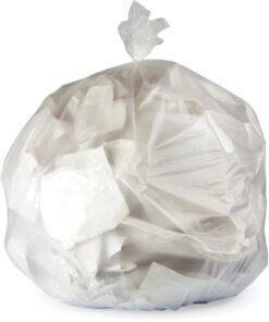 Heritage Bag High Density Coreless Roll Liners - 45 gal Capacity - 40" Width x 46" Length - 0.43 mil (11 Micron) Thickness - High Density - Natural - High-density Polyethylene (HDPE) - 250/Carton