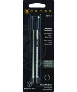 Cross Standard Ballpoint Pen Refills - Medium Point - Black Ink - 2 / Pack