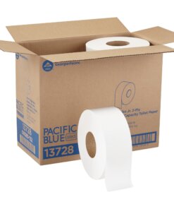 Pacific Blue Select Jumbo Jr. Toilet Paper - 2 Ply1000 ft - 9" Roll Diameter - White - For Washroom, Office Building, School, Food Service, Healthcare - 8 / Carton