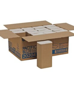 Pacific Blue Basic 1-ply Multifold Paper Towel - 9.40" x 9.20" - White - Absorbent, Strong - For Washroom, Public Facilities, Office Building, Food Service - 4000 Per Carton - 16 / Carton