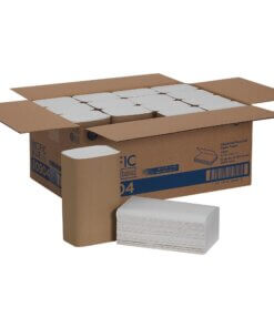 Pacific Blue Basic S-Fold Recycled Paper Towels - 9.25" x 10.25" - White - For Washroom - 4000 Per Carton - 16 / Carton