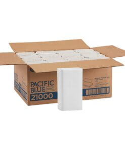 Pacific Blue Select Multifold Premium Paper Towels - 2 Ply - 9.50" x 9.25" - White - Absorbent - For Restroom - 125 Per Pack - 16 / Carton