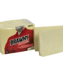 Brawny&reg; Professional Disposable Dusting Cloths - Wipe - 17" Width x 24" Length - 50 / Pack - Yellow