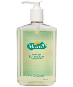 Micrell Antibacterial Lotion Soap - Citrus Scent - 8 fl oz (236.6 mL) - Push Pump Dispenser - Kill Germs - Hand - Anti-irritant, Bio-based - 1 Each