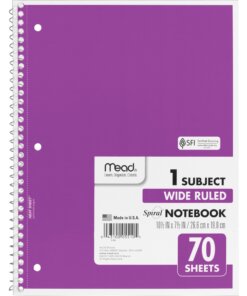 Mead Wide Ruled 1-Subject Notebook