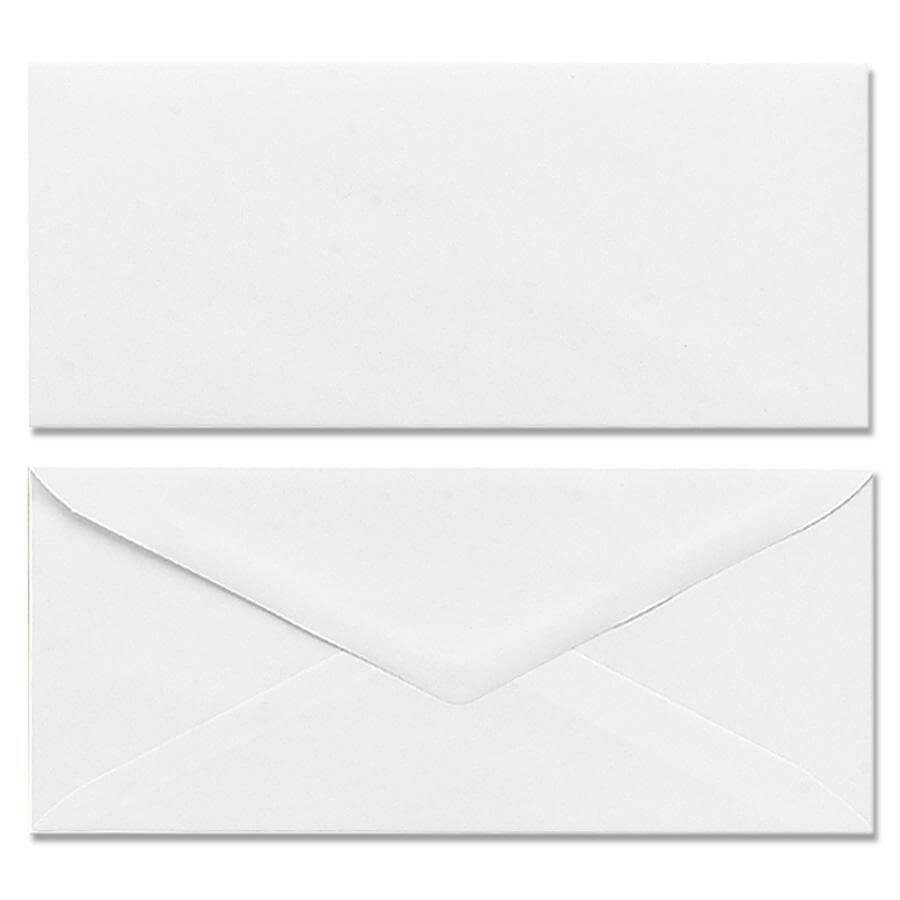 Mead Plain White Envelopes - Business - #6 3/4 - 3 5/8" Width x 6 1/2" Length - Gummed - 100 / Box - White