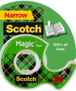 Scotch Magic Tape - 12.50 yd Length x 0.50" Width - 1" Core - Permanent Adhesive Backing - Dispenser Included - Handheld Dispenser - 1 / Roll - Clear
