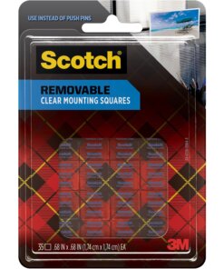 Scotch Mounting Squares - 0.69" Length x 0.69" Width - 35 / Pack - Gray