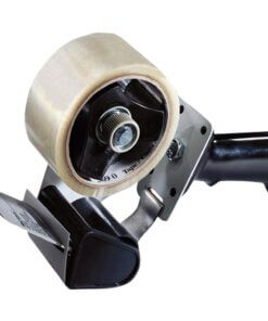 Tartan Pistol Grip Box Sealing Tape Dispenser - Holds Total 1 Tape(s) - 3" Core - Refillable - Adjustable Tension Mechanism, Adjustable Braking Mechanism - Gray - 1 Each