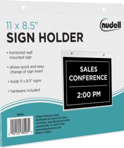 Golite nu-dell Sign Holder - Support 11" x 8.50" Media - Horizontal - Plastic - 1 Each - Clear
