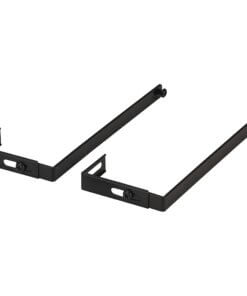Officemate Adjustable Partition Hangers - 7" Length - Metal - Black - 2 / Pair