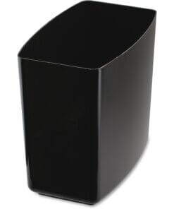 Officemate 2200 Series Wastebasket - 5 gal Capacity - 12.5" Height x 13.8" Width x 8.4" Depth - Black - 1 Each