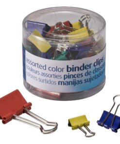 Officemate Binder Clips - Medium - 1 / Pack - Assorted