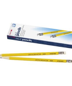 Officemate No. 2 Wood Pencils - #2 Lead - Yellow Wood Barrel - 1 Dozen