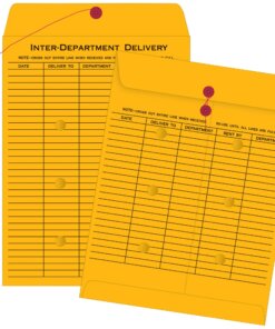 Quality Park 10 x 13 Inter-Departmental Envelopes - Inter-department - 10" Width x 13" Length - 32 lb - String/Button - Kraft - 100 / Box - Kraft