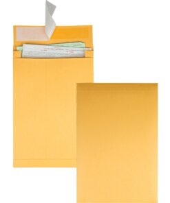 Quality Park 10 x 13 x 2 Expansion Envelopes with Self-Seal Closure - Expansion - 10" Width x 13" Length - 2" Gusset - 40 lb - Self-sealing - Kraft - 25 / Pack - Kraft