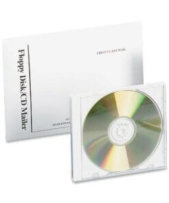 Quality Park Foam Lined Disk/CD Mailers - Disc/Diskette - 6" Width x 8 1/2" Length - Self-sealing - 25 / Box - White