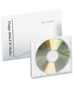 Quality Park Foam Lined Disk/CD Mailers - Disc/Diskette - 5 1/8" Width x 5" Length - Self-sealing - 25 / Box - White