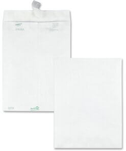 Quality Park 9 x 12 DuPont Tyvek Catalog Mailers with Self-Sealing Closure - Catalog - #10 1/2 - 9" Width x 12" Length - 14 lb - Peel & Seal - Tyvek - 100 / Box - White