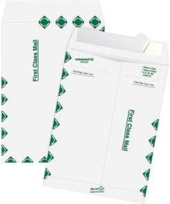 Quality Park Survivor Tyvek First Class Envelopes - First Class Mail - #15 1/2 - 12" Width x 15 1/2" Length - 14 lb - Peel & Seal - Tyvek - 100 / Box - White