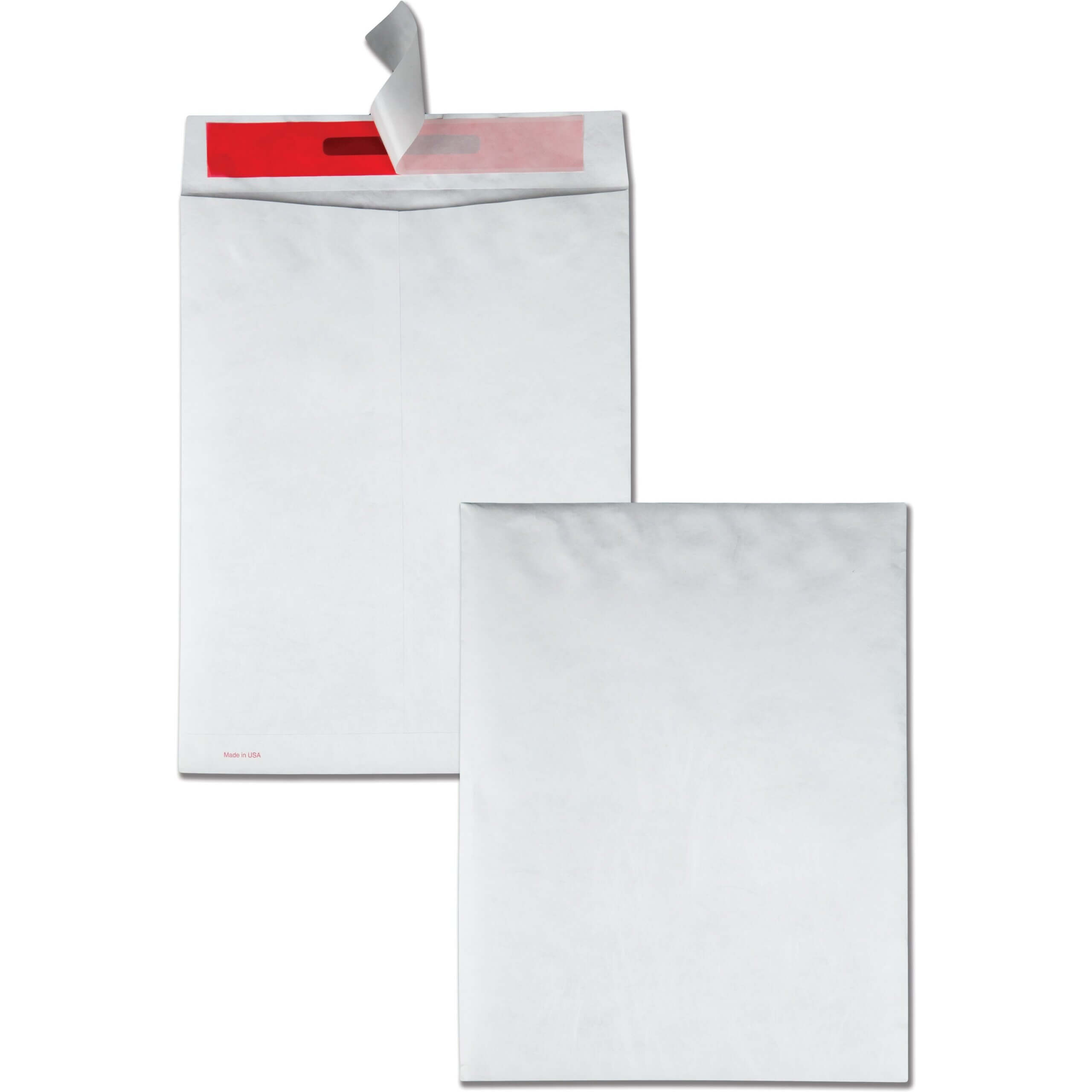 Quality Park Tyvek Tamper Indicating Envelopes - Security - 10" Width x 13" Length - 14 lb - Peel & Seal - Tyvek - 100 / Box - White