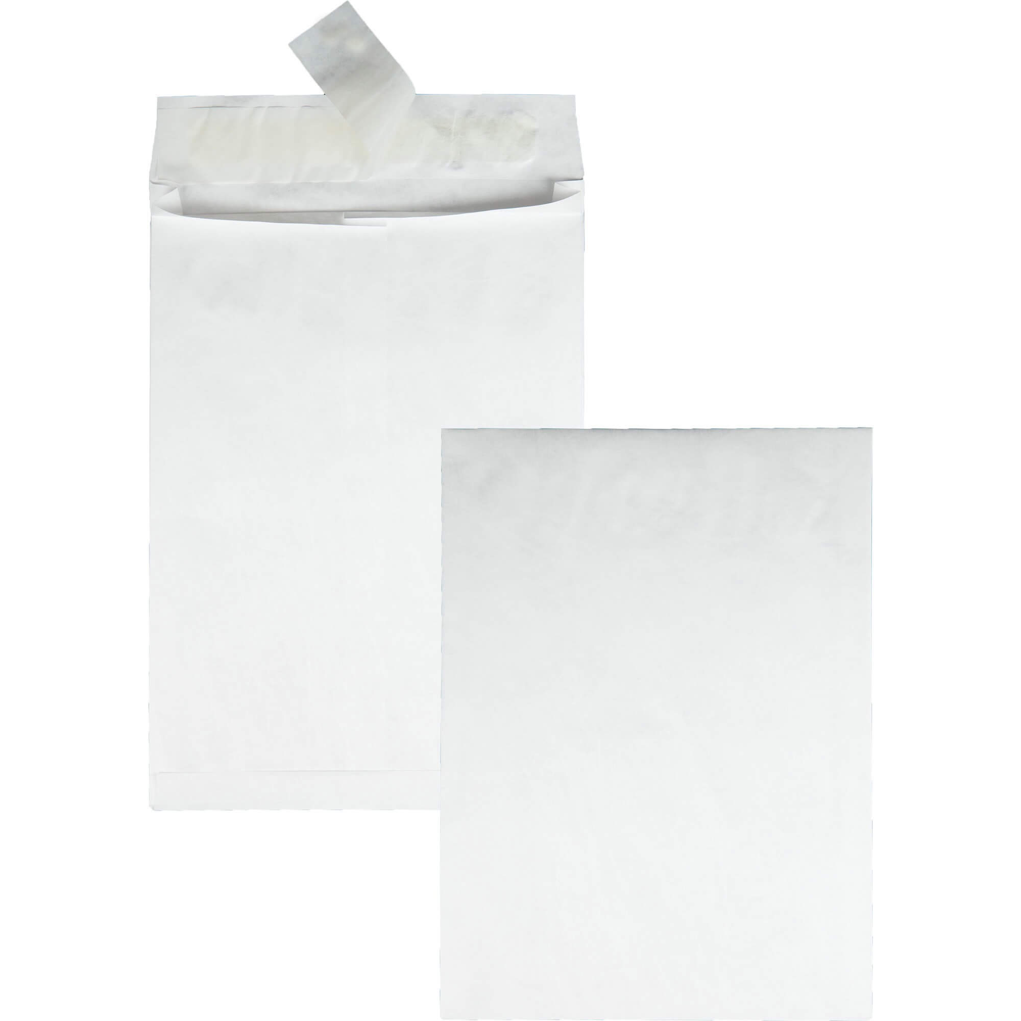 Quality Park 12 x 16 x 2 DuPont Tyvek Expansion Mailers with Redi-Strip® Closure - Expansion - 12" Width x 16" Length - 2" Gusset - 14 lb - Self-sealing - Tyvek - 100 / Carton - White