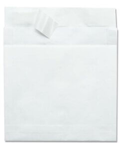 Quality Park 10 x 15 x 2 DuPont Tyvek Expansion Envelopes with Self-Seal Closure - Expansion - 10" Width x 15" Length - 2" Gusset - 14 lb - Self-sealing - Tyvek - 100 / Carton - White