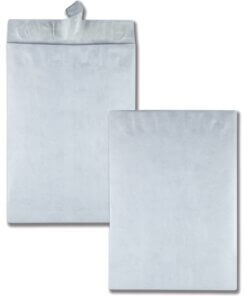 Quality Park 13 x 19 DuPont Tyvek Catalog Mailers with Self-Seal Closure - Catalog - 13" Width x 19" Length - 18 lb - Self-sealing - Tyvek - 25 / Box - White