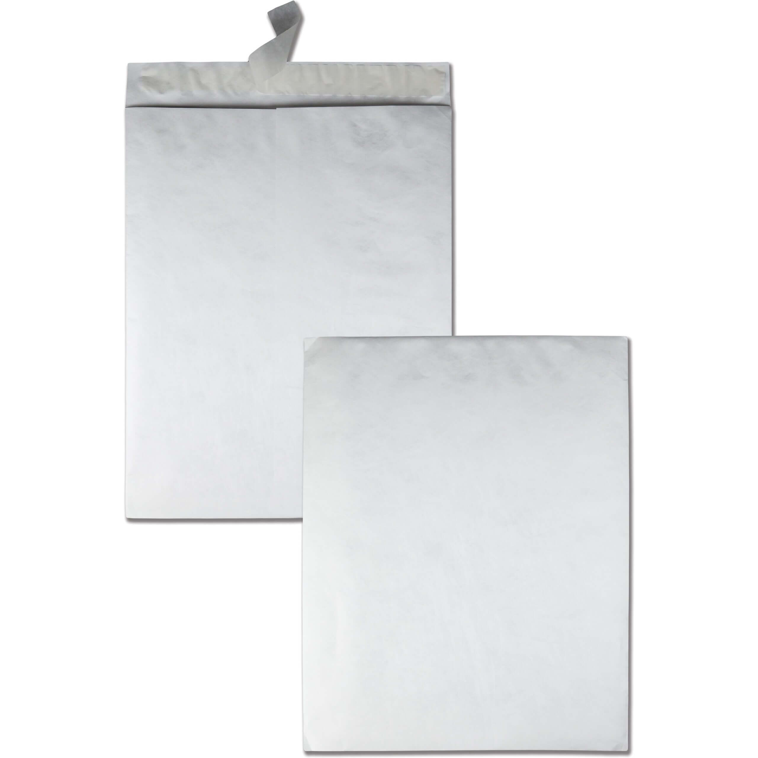 Quality Park 18 x 23 DuPont Tyvek Catalog Envelopes with Self-Seal Closure - Catalog - 18" Width x 23" Length - 18 lb - Self-sealing - Tyvek - 25 / Box - White