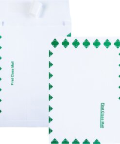 Quality Park 10 x 13 x 1-1/2 First Class Mail Catalog Envelopes with Self-Seal Closure - First Class Mail - 10" Width x 13" Length - 1 1/2" Gusset - Self-sealing - Linen - 100 / Box - White