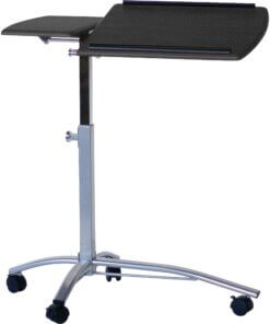 Mayline 950 Laptop Caddy - Rectangle Top - 15" Table Top Length x 29.50" Table Top Width - Assembly Required - Charcoal Black