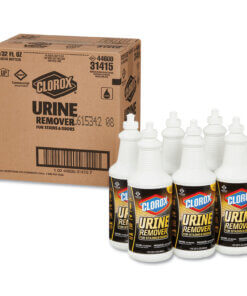 A box and 6 quart bottles of Clorox Urine remover
