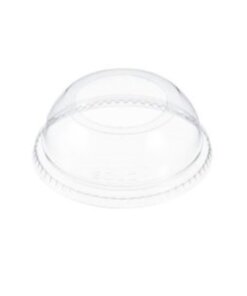 Solo Ultra PET Dome Lid with Hole, Clear
