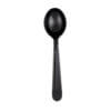Soupspoon Plastic Heavy Weight Black Unwrapped