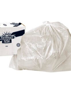 Performance Plus 38x58 .55mil Clear 60 gallon Hi-Density liner interleaved rolls