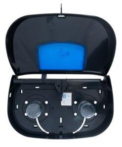 Alternative view of 10000140 - Hawthorn JRT Twin Tissue Dispenser, Black 1/Case