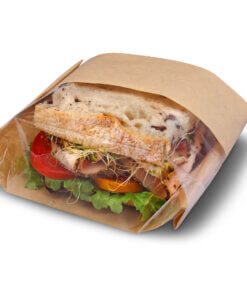 Bag Kraft w/ Window Double View 5.75x2.75x9.5 500/CS