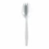 Medium White Polypropylene spork