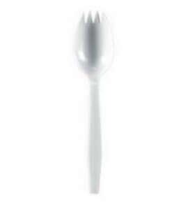 Medium White Polypropylene spork