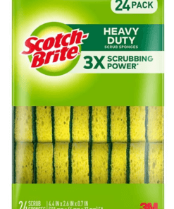 Scotch-Brite Heavy Duty Scrub Sponges, Individually Wrapped