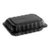 Container Plastic Hinged 9x6 Black 150 in a case