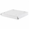 white pizza box, clay coated